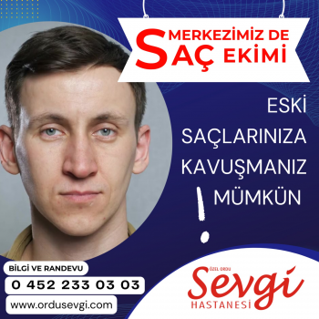 saç ekimi merkezimizde eski saçlariniza kavuşmaniz mümkün